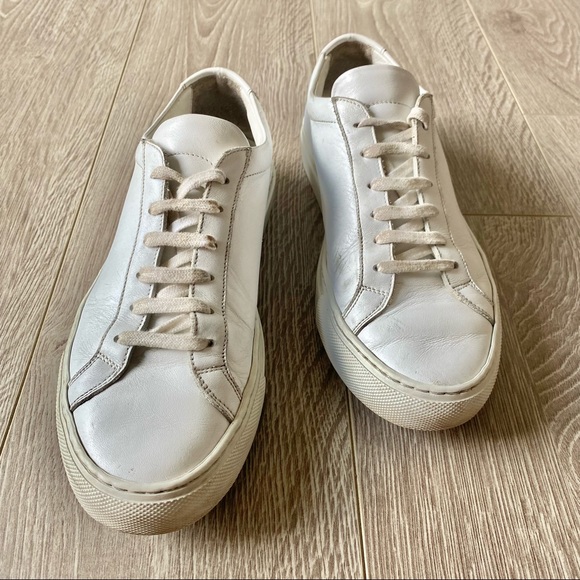 WOMEN BY COMMON PROJECTS WHITE LACE SNEAKERS 37 /7 - Picture 2 of 5